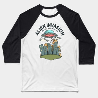 Alien Invasion Baseball T-Shirt